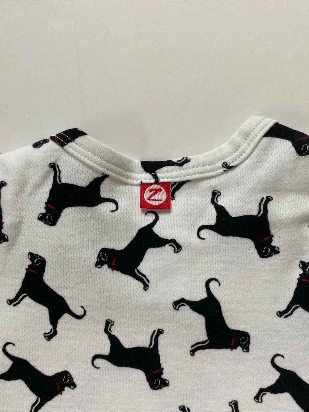 The Black Dog Baby Shirt Size 3 Months One Piece Organic Snap Top Dog NEW preppy